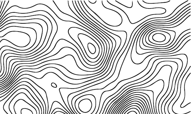 Mapa topográfico de patrón vectorial muy adecuado para el mapeo necesita diseño de fondo geología