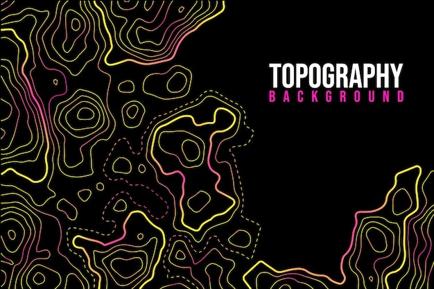 Vector mapa topográfico resumen antecedentes