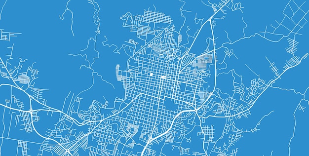 Mapa urbano vectorial de la ciudad de santa an california estados unidos de américa