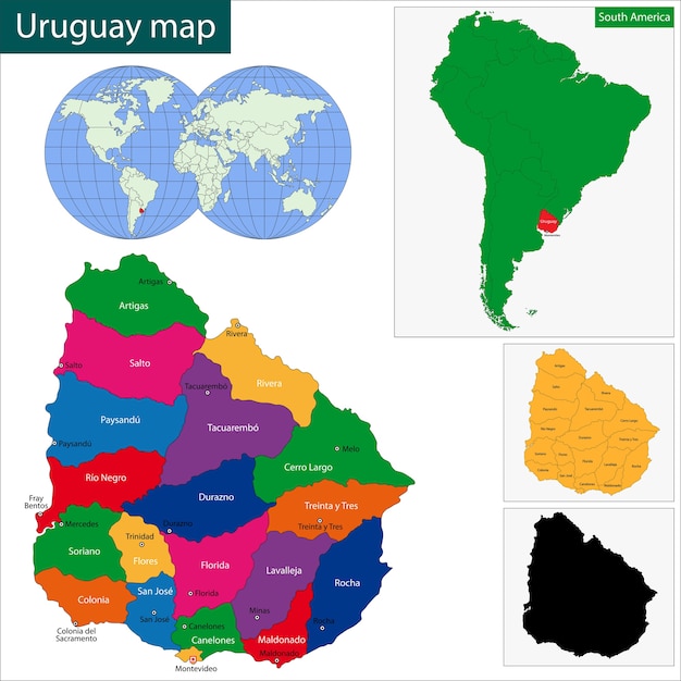 Mapa de Uruguay