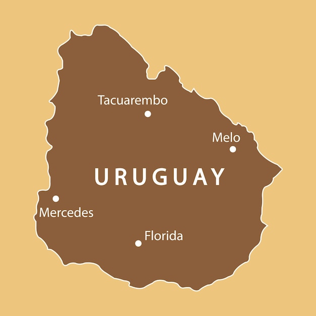 El mapa del uruguay