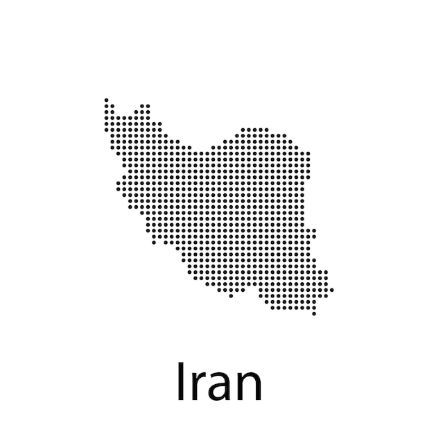 Mapa vectorial detallado alto - ilustración vectorial de Irán