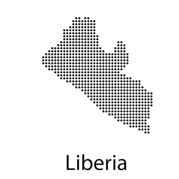 Mapa vectorial detallado alto - liberia