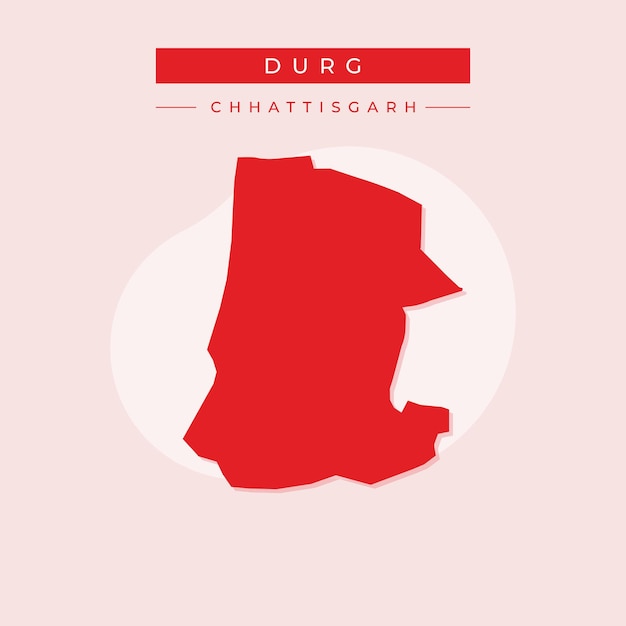 Vector mapa vectorial de la ilustración de durgapur