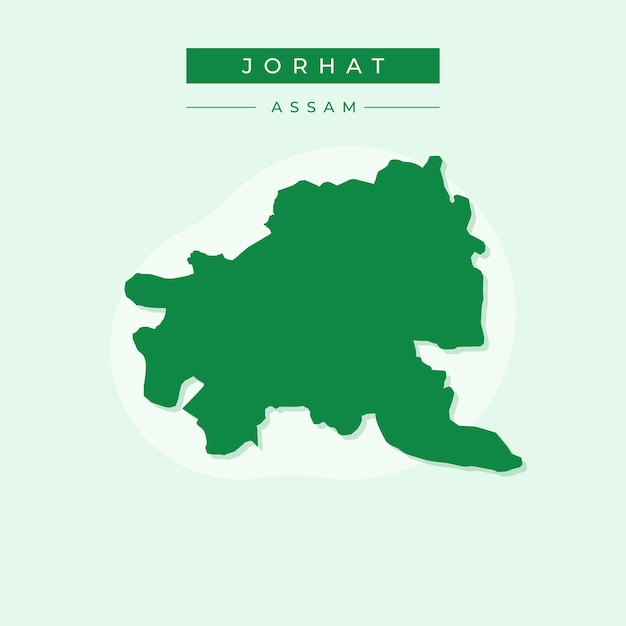 Mapa vectorial de la ilustración de Jorhat