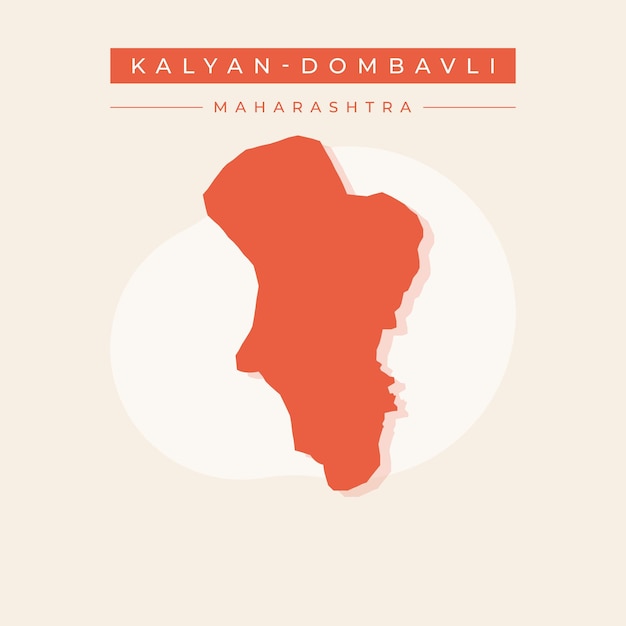 Mapa vectorial de la ilustración de Kalyan Dombivli