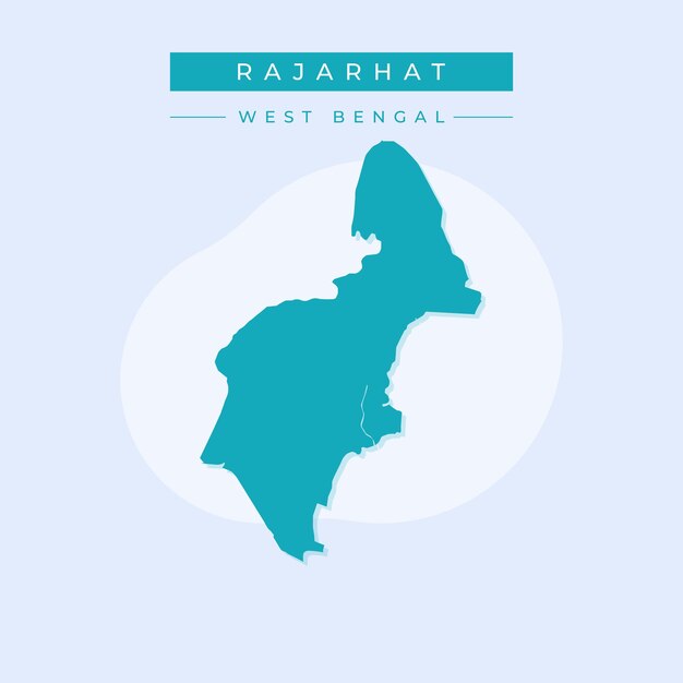 Mapa vectorial de la ilustración de Rajarhat