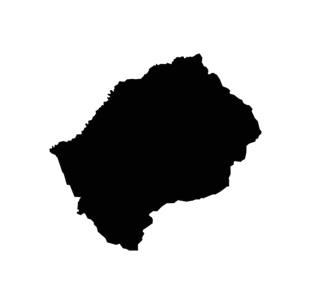 Mapa vectorial de Lesotho