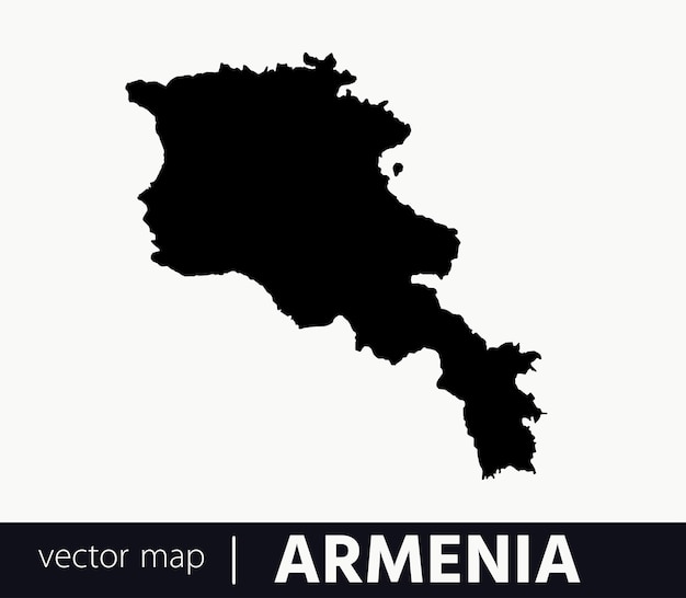 Mapa vectorial muy detallado de Armenia