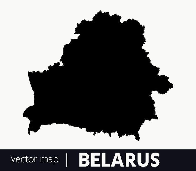 Mapa vectorial muy detallado de Bielorrusia