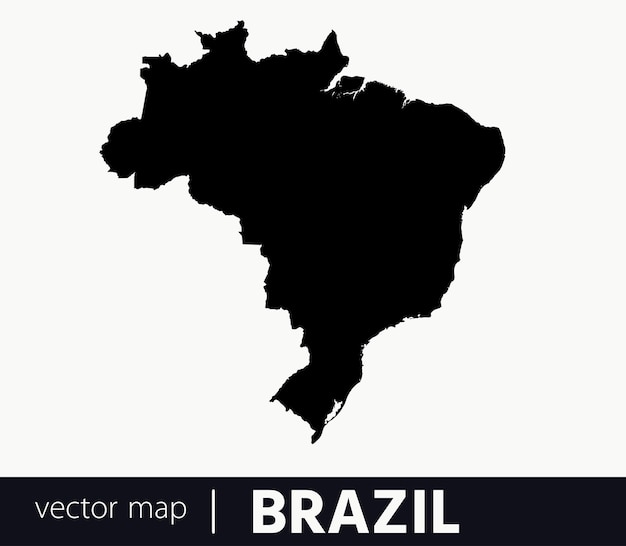 Mapa vectorial muy detallado de Brasil