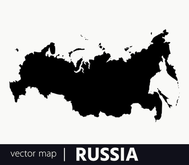 Mapa vectorial muy detallado de Rusia