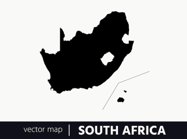 Mapa vectorial muy detallado de Sudáfrica