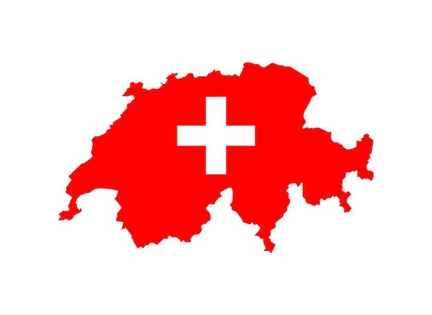 Mapa vectorial de Suiza
