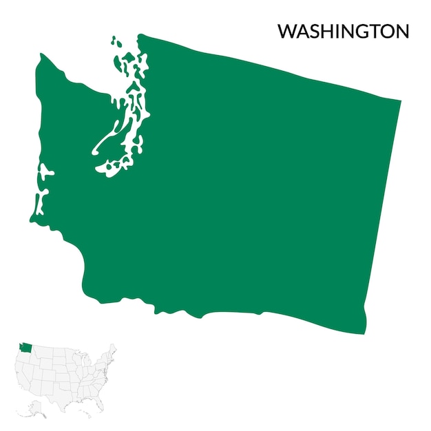 Mapa de Washington Mapa de Washington Mapa de los Estados Unidos