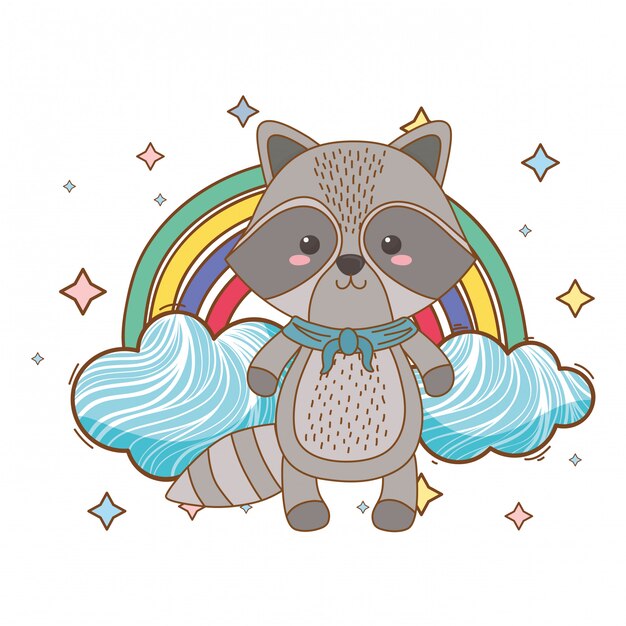Mapache, caricatura