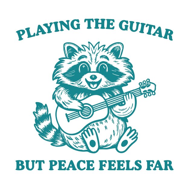 El mapaches toca la guitarra pero la paz se siente lejana