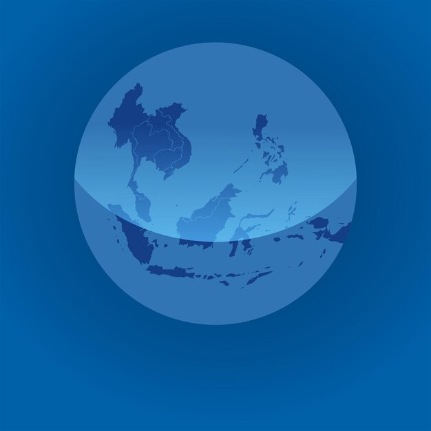 Mapas de la ASEAN en vectores