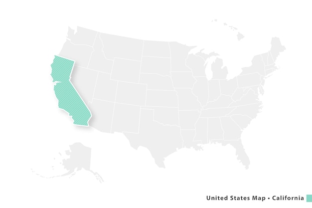 mapas estados unidos, california