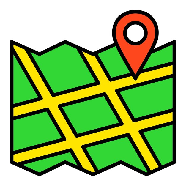 Mapas y icono de ubicación