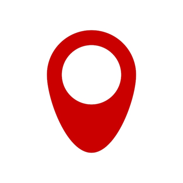 Mapas marcador icono rojo pin símbolo ubicación icono vector ilustración