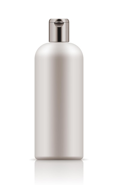 Maqueta de botella de plástico blanca