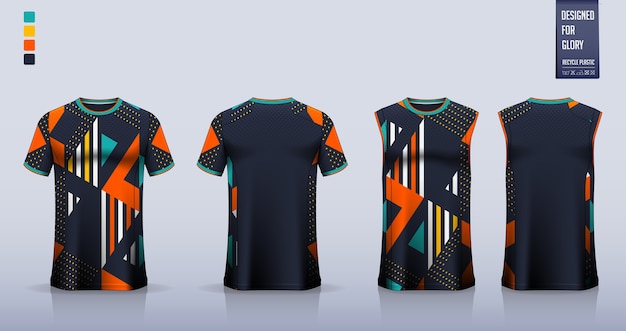 Maqueta de camiseta. diseño de plantilla de camiseta deportiva.