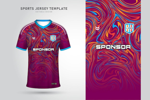 Maqueta de camiseta de fútbol para la sublimación
