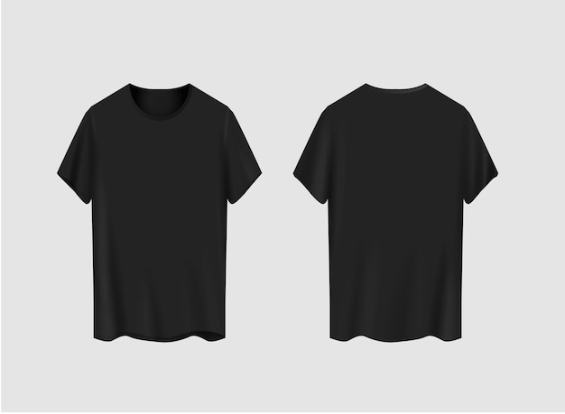 Maqueta de camiseta negra