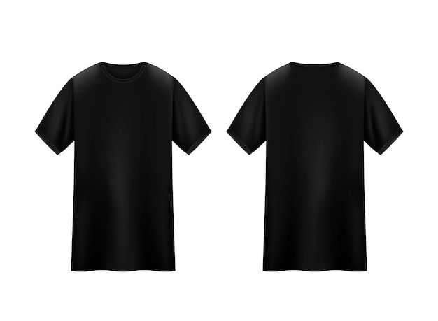 Maqueta de camiseta negra