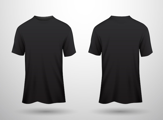 Maqueta de camiseta negra