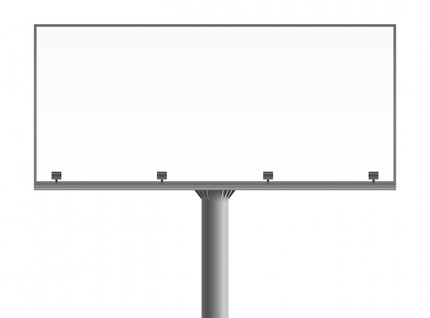 Maqueta de cartelera en blanco.