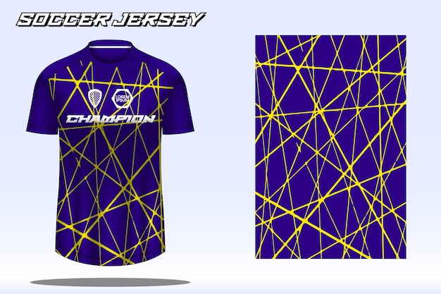 Maqueta de diseño de camiseta deportiva de camiseta de fútbol para club de fútbol 04