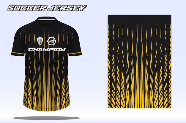 Maqueta de diseño de camiseta deportiva de camiseta de fútbol para club de fútbol 09
