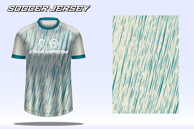 Maqueta de diseño de camiseta deportiva de camiseta de fútbol para club de fútbol 18