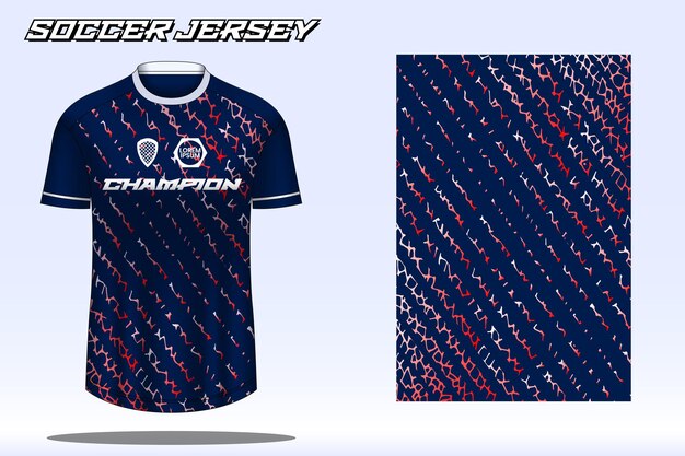 Maqueta de diseño de camiseta deportiva de camiseta de fútbol para el club de fútbol 21