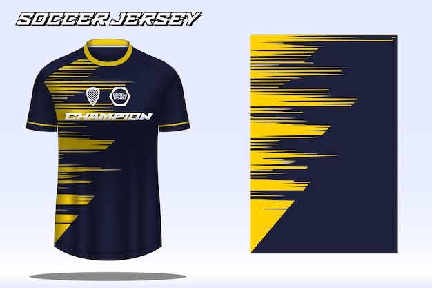 Maqueta de diseño de camiseta deportiva de camiseta de fútbol para club de fútbol 24