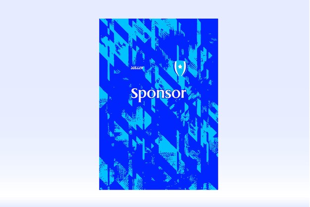 Maqueta de diseño de camiseta deportiva de fútbol para un club de fútbol