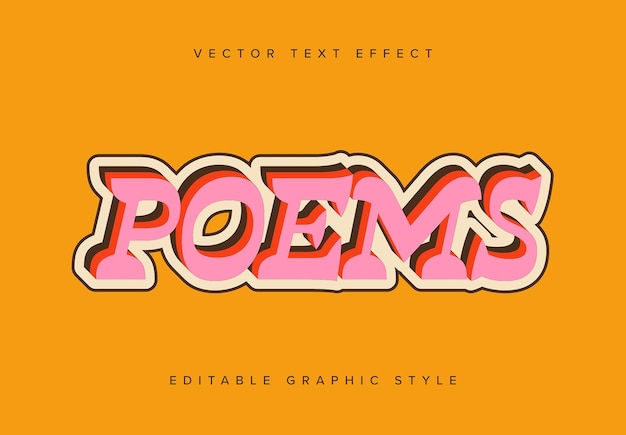 Maqueta de efecto de texto 3D en capas