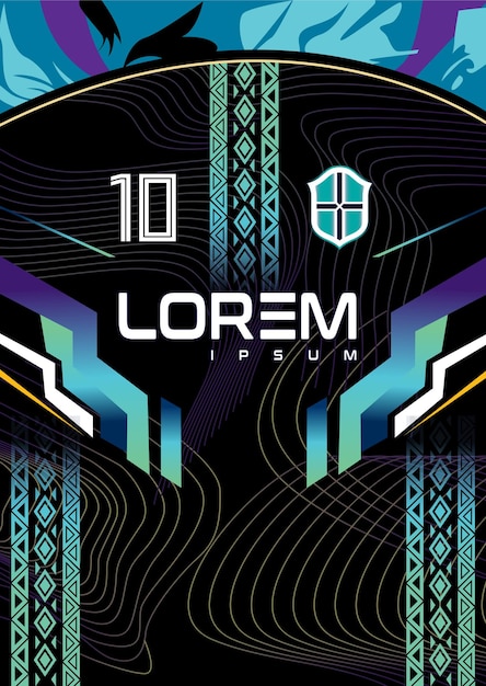 Maqueta de fondo vectorial para camisetas deportivas camisetas de carreras camisetas de juego camisetas de carrera