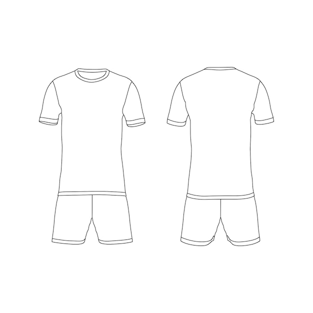 Maqueta de jersey de fútbol o bádminton de hombre