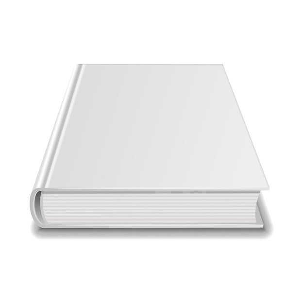 Maqueta de libro en blanco Libros de plantilla sobre fondo blanco para su diseño y presentación