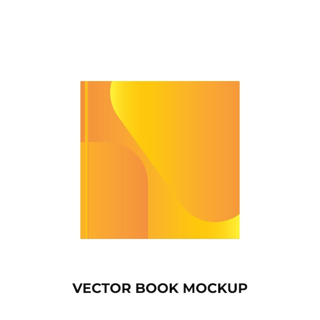 Vector maqueta de libro vectorial fácil de ampliar a cualquier tamaño