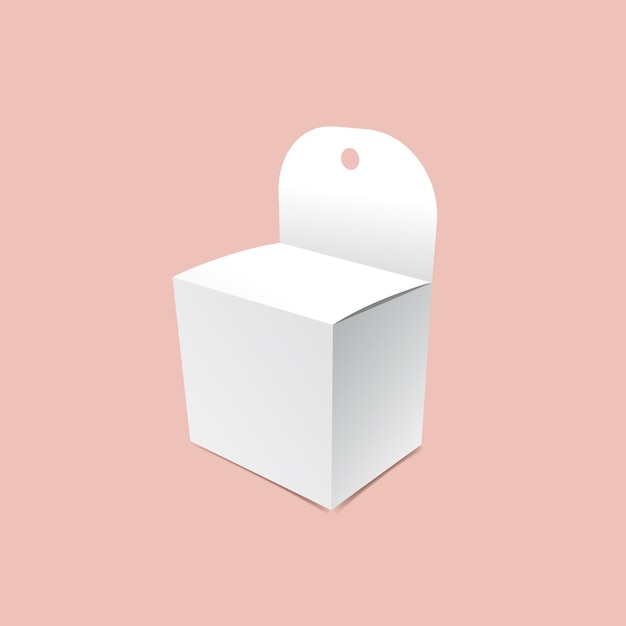 Maqueta de mini caja colgante