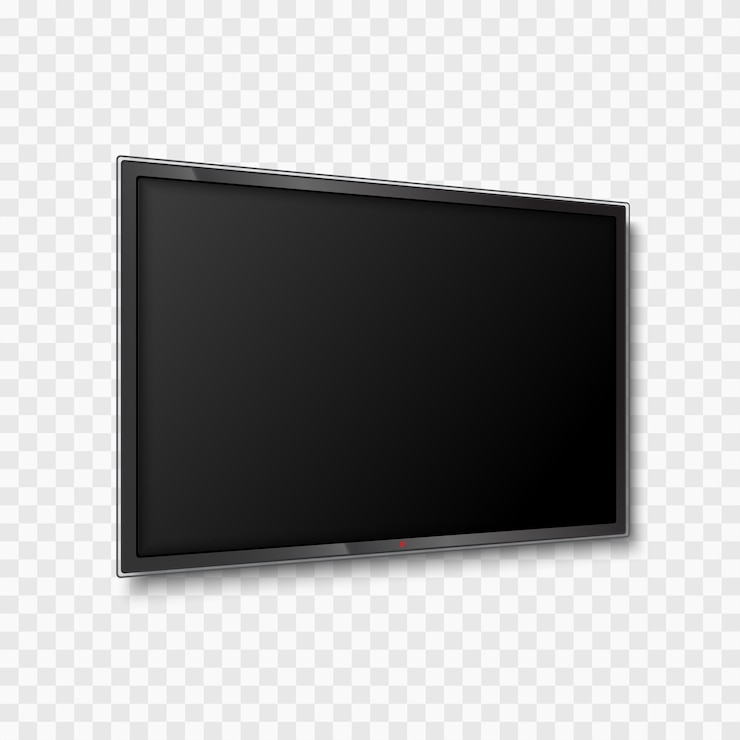 Vector maqueta de pantalla de dispositivo maqueta de tv de pantalla en blanco vector