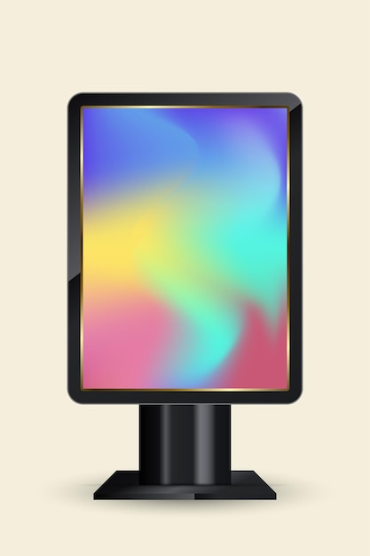 La maqueta de pantalla LED al aire libre de señalización digital de señalización de pantalla LED con soporte digital