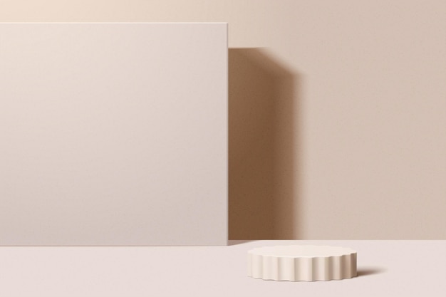 Maqueta de podio para la exhibición de productos