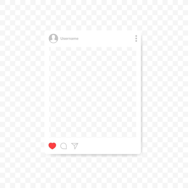 Maqueta de publicación de Instagram Redes sociales La publicación de Instagram es un lugar para fotos Plantilla editorial de redes sociales para una publicación de Instagram Icono vectorial