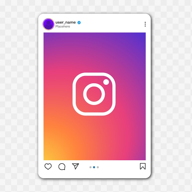 Maqueta de publicación de Instagram