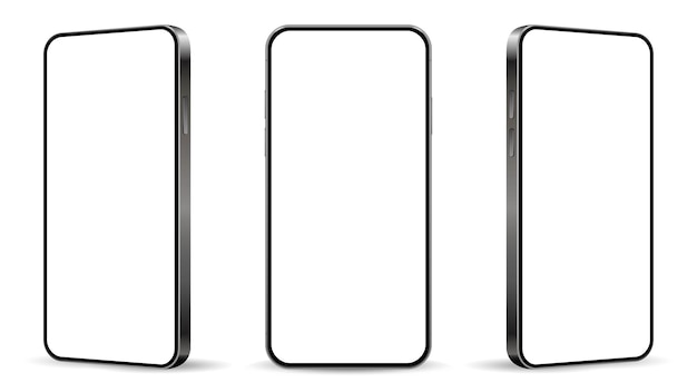 Maqueta realista de un teléfono inteligente